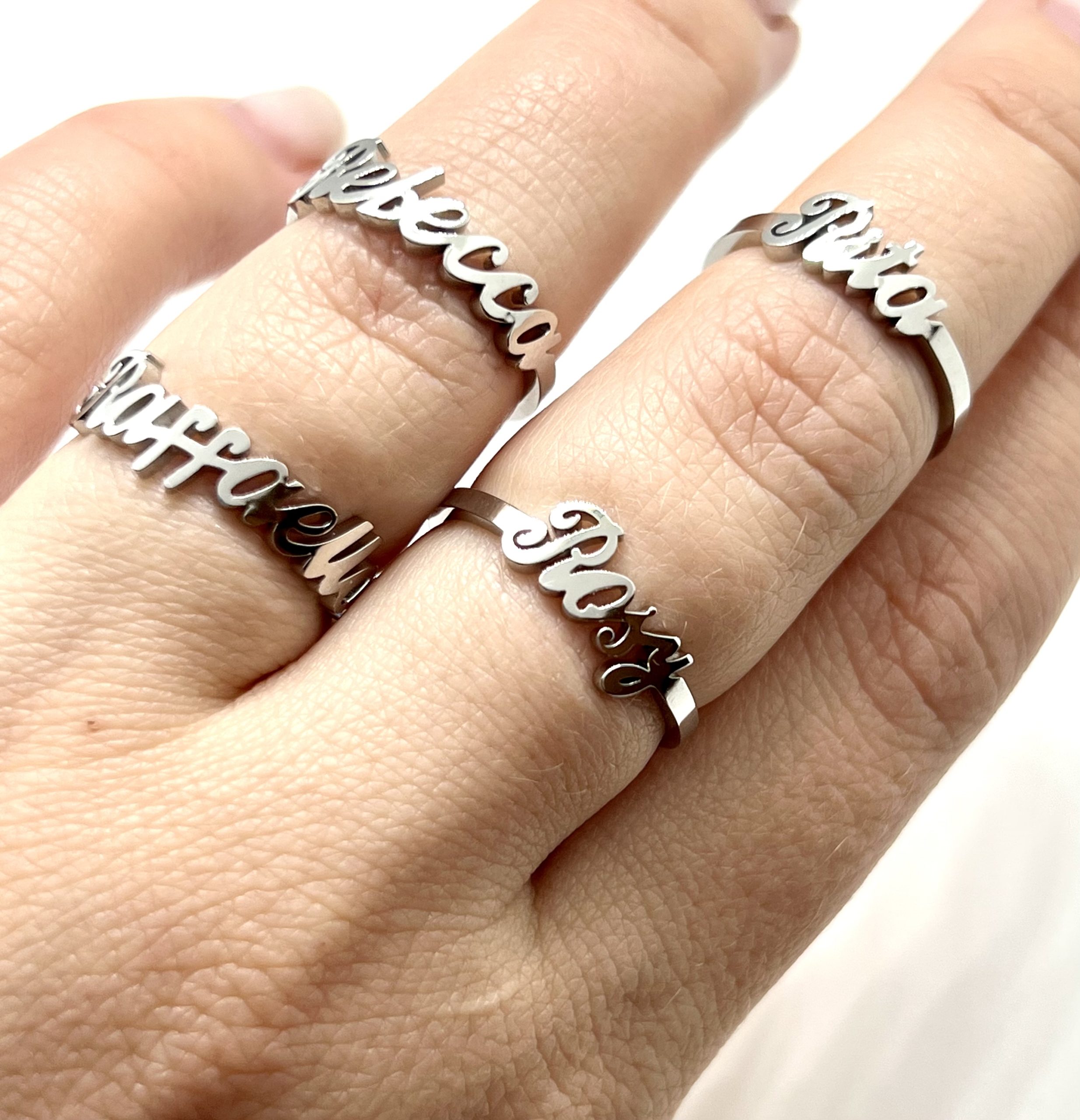 Anello Nodo Donna anello Cognata in Argento Sterling 925 Idea Regalo cognate per lei Natale Compleanno regolabile - Cofanetto con DEDICA incluso